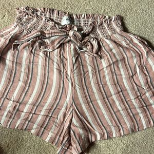 Hollister striped shorts size large